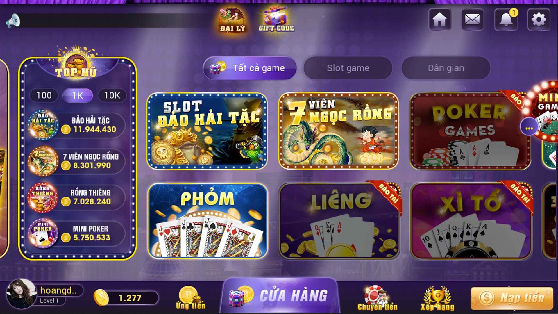 Các loại game bài đổi thưởng phổ biến